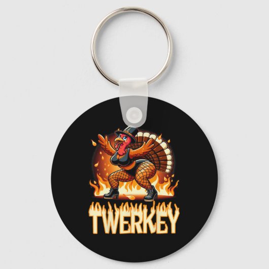 Twerkey Squad Twerking Funny Dancing Turkey Danke Schlüsselanhänger (Vorderseite)