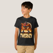 Twerkey Squad Twerking Funny Dancing Turkey Danke T-Shirt (Vorne ganz)