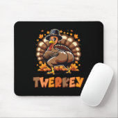 Twerkey Turkey Pilgrim Hat tanzend Erntedank Au Mousepad (Mit Mouse)