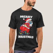 Twerking Santa Claus Face Maske Merry Christmas Tr T-Shirt (Vorderseite)