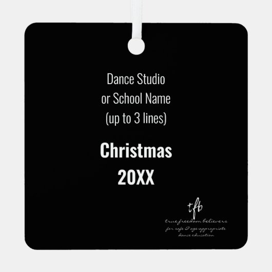 Twerking Tutorial - NICHT!  Ornament Aus Metall (Rückseite)