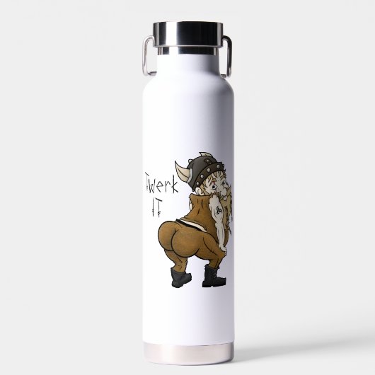 Twerking Viking Thor Kupfer Insulflasche Trinkflasche (Vorne)