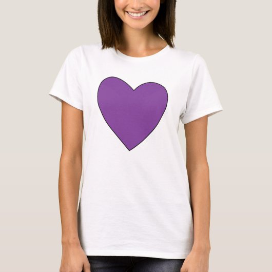 TWF Lila Heart T - Shirt (Vorderseite)