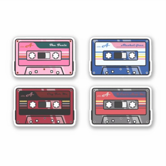 TWICE Cassette Tapes Sticker Pack ver.2 (Vorderseite)