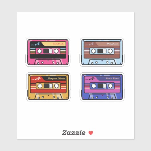 TWICE Cassette Tapes Sticker Pack ver.4 (Blatt)