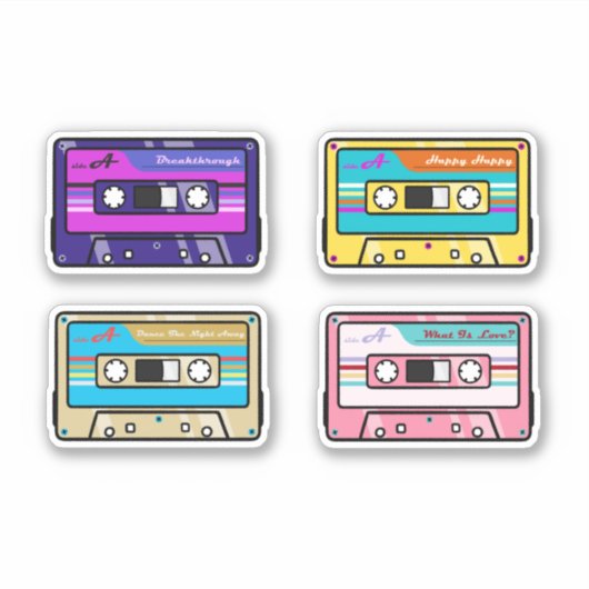 TWICE Cassette Tapes Sticker Pack ver.6 (Vorderseite)