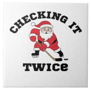 Twice Santa überprüfen Fliese