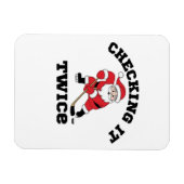 Twice Santa überprüfen Magnet (Horizontal)