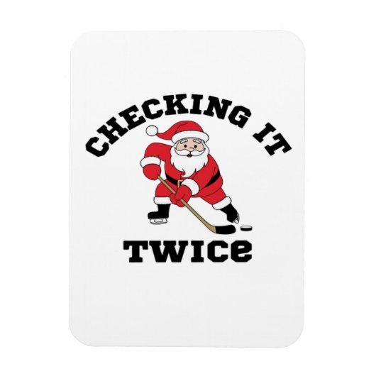 Twice Santa überprüfen Magnet (Vertikal)