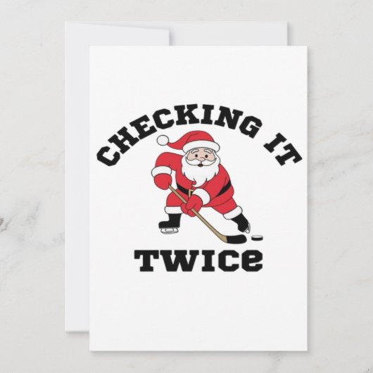 Twice Santa überprüfen Save The Date (Vorderseite)