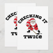 Twice Santa überprüfen Save The Date (Vorne/Hinten)