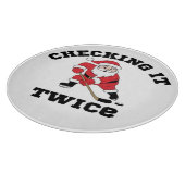 Twice Santa überprüfen Schneidebrett (Ecke)