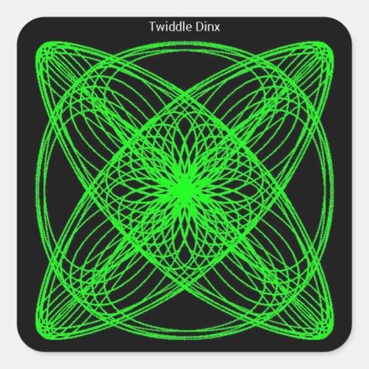 Twidle #52 - 1,5" Square Stickers - 20 pro Blatt (Vorderseite)