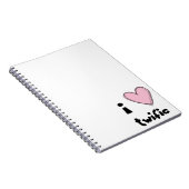Twific rosa NOTIZBUCH I <3 Notizblock (Rechte Seite)