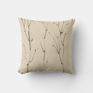 Twig Pattern Throw Pillow Kissen