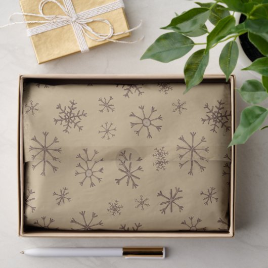 Twig Snowflakes Tissue Paper Seidenpapier (Geschenk)