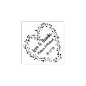 Twig und Berry Heart Wreath | Hochzeit Danke Gummistempel (Prägung)