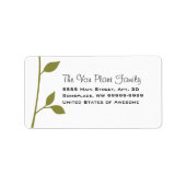 Twig und Leaf Adressaufkleber (Vorne)