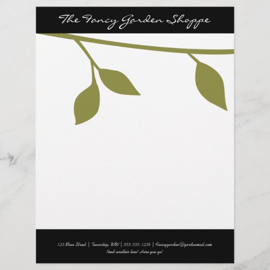 Twig und Leaf Briefkopf (Vorderseite)