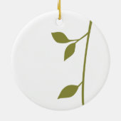 Twig und Leaf Keramikornament (Hinten)