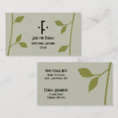 Twig und Leaf Visitenkarte (Vorne/Hinten)