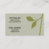 Twig und Leaf Visitenkarte (Rückseite)