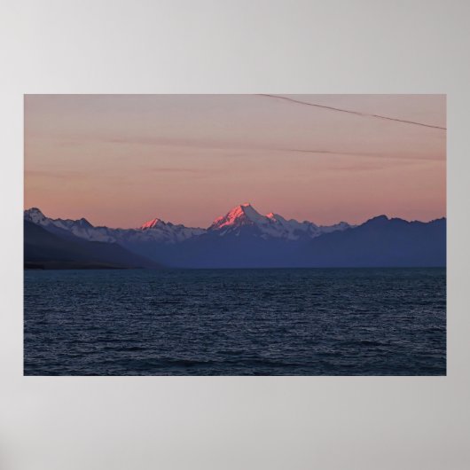 Twilgiht on Lake Pukaki Poster (Vorne)