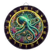 Twilight Abyss Octopus Dartboard Dartscheibe (vorne)