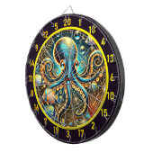 Twilight Abyss Octopus Dartboard Dartscheibe (Vorderseite rechts)