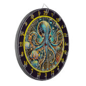 Twilight Abyss Octopus Dartboard Dartscheibe (Vorderseite Links)