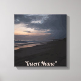 Twilight am Meer Leinwanddruck