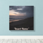 Twilight am Meer Leinwanddruck (Insitu (Holzboden))