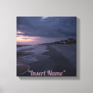 Twilight am Meer Leinwanddruck