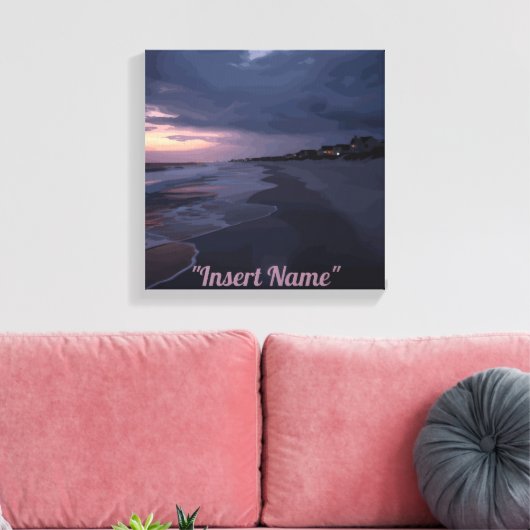 Twilight am Meer Leinwanddruck (Insitu (Wohnzimmer))