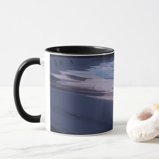 Twilight am Meer Tasse (Mit Donut)