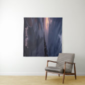 Twilight am Meer Wandteppich (Beispiel (Horizontal))
