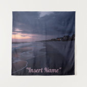 Twilight am Meer Wandteppich (Vorderseite)