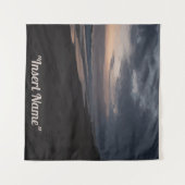 Twilight am Meer Wandteppich (Vorderseite (Horizontal))