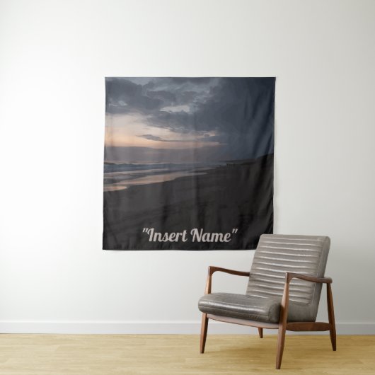 Twilight am Meer Wandteppich (Beispiel)
