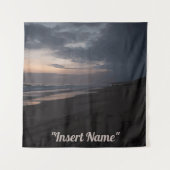 Twilight am Meer Wandteppich (Vorderseite)