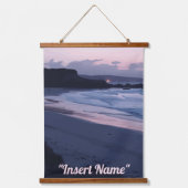 Twilight am Meer Wandteppich Mit Holzrahmen (Vorderseite)