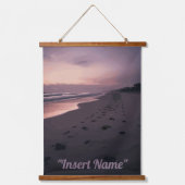 Twilight am Meer Wandteppich Mit Holzrahmen (Vorderseite)