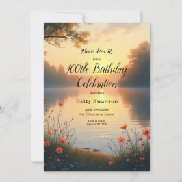 Twilight am See Whispers am Wasser Einladung