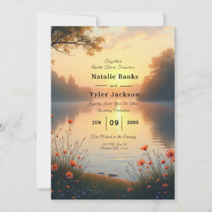 Twilight am See Whispers am Wasser Einladung