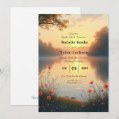 Twilight am See Whispers am Wasser Einladung (Vorne/Hinten)