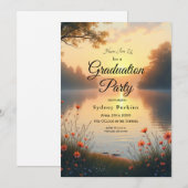 Twilight am See Whispers am Wasser Einladung (Vorne/Hinten)