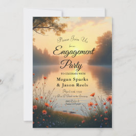 Twilight am See Whispers am Wasser Einladung