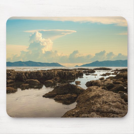 Twilight at the Tide Pools at Cabrillo Beach Photo Mousepad (Vorne)