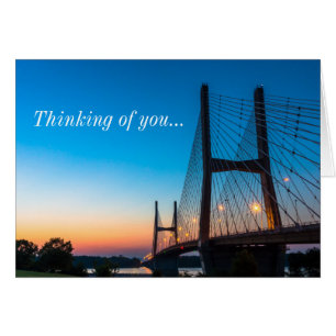 Twilight auf Bill Emerson Bridge Denken Sie an Sie