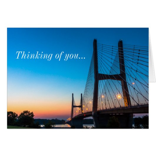 Twilight auf Bill Emerson Bridge Denken Sie an Sie (Vorderseite (Horizontal))